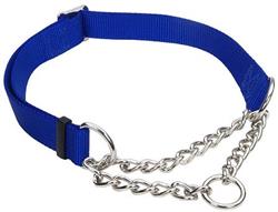 COASTAL Adjustable Check Choke Training Collar 5/8 x 10-14 Blue